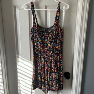 Wild Fable black floral romper